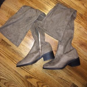FOREVER21 over the knee suede boots